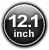 12.1inch